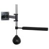 Soozier Wall Mount Reflex Boxing Trainer with 360Â° Rotating Rapid Boxing Bar Punching Ball Black Home Gym Equipment - Black