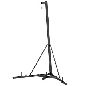 Soozier Foldable Punch Bag Stand, Height Adjustable, Heavy Bag Stand with Weighted Base, Free-Standing for Home Gym, Stand Only - default