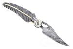 LEAF | Pocket Knife | Damascus Blade | Razor Sharp | Perfect Gift - Default Title