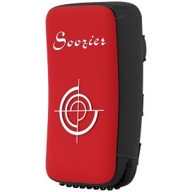 Soozier 16.5 in Muay Thai Kick Shield Punching Pad, Kick Shield for Martial Arts, Karate, Kickboxing, MMA x 1 Unit, Red - Red