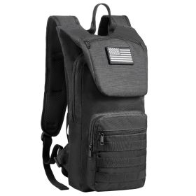 Tactical Molle Hydration Pack Backpack 3L Water Bladder Cycling Hiking Running - Tactical - Black