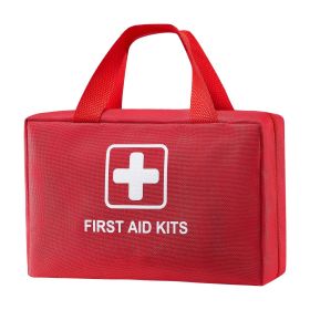 First Aid Kit 500 Pieces Large Survival Bag Emergency Medical Supplies Home Car - Default