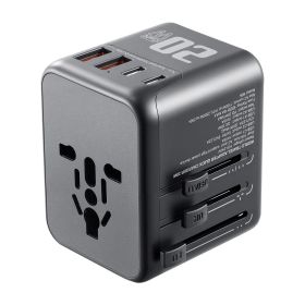 Universal Travel Adapter International 5 in 1 USB AC Wall Charger Power Plug - No