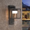 Inowel Outdoor Motion Sensor Wall Light - 650lm GX53 LED Bulb - Modern Wall Sconce - Waterproof - Grey