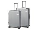 MKF Collection Tulum Large and Extra Large Check-in Spinner with TSA Security Lock by Mia k - Silver - Polycarbonate
