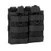 Molle Open Top Double Triple Mag Pouch - Black - Double