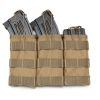 Molle Open Top Double Triple Mag Pouch - Khaki - Triple