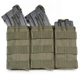 Molle Open Top Double Triple Mag Pouch - Green - Triple