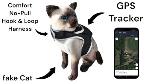 Pocket Collar Pet GPS Tracking Device Dog Cat Wireless Security System Size:XXL - Default