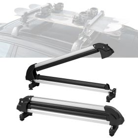 VEVOR Ski Snowboard Roof Rack 31.7" Universal Ski Rack for Car Roof with Lock - Default