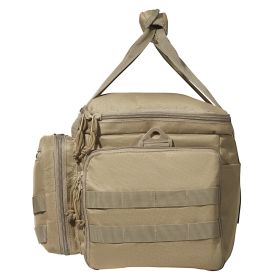 VEVOR Range Bag for 4 Pistols Tactical Gun Range Bag Single Shoulder Strip Brown - Brown - 37 x 26 x 23 cm