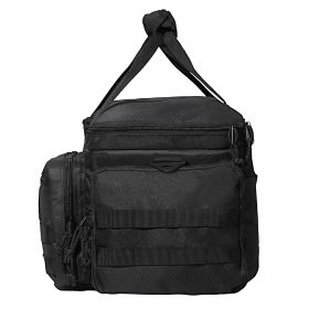 VEVOR Range Bag for 4 Pistols Tactical Gun Range Bag Single Shoulder Strip Black - Black - 37 x 26 x 23 cm