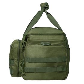 VEVOR Range Bag for 4 Pistols Tactical Gun Range Bag Single Shoulder Strip Green - Green - 37 x 26 x 23 cm