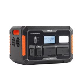 VEVOR Portable Power Station Solar Generator 1843Wh 2400W with 13 Charging Ports - Default