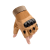 Tactical Fingerless Airsoft Gloves for Outdoor Sports - Tan - XL
