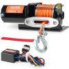 VEVOR Electric Winch ATV UTV 3500 lb Synthetic Rope Waterproof Wired Control - Default