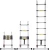 Telescoping Extension Ladder 16.5FT A-Shape w/ Stabilizer Bar for RV - 16.5 ft