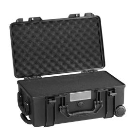 VEVOR 1.58 Cu.ft Weatherproof Hard Case with Retractable Pull Handles & Wheels - Default