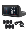 PST601T6WF  Solar Tire Pressure Sensor for 6-Wheel Trucks, RVs, Trailers, Buses, and Engineering Vehicles with 6-38 Tire Count Display Relay Signal>40