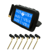 PSU901T6NF  Solar Tire Pressure Built-in Sensor for 6-Wheel Trucks, RVs, Trailers, Buses, and Engineering Vehicles with 6-38 Tire Count Display, Solar