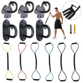 6-piece high speed boxing training rope TPE elastic drawstring resistance band fitness physical therapy exercise - BZH-X003ZQS851