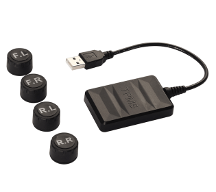 PSTY06 External Tire Pressure Sensor USB Tire Pressure Monitoring Sensor CR2450 Button Battery Bluetooth Communication 4.0/5.0 Monitoring Sensor TPMS