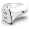 HyperGear Hi-Power Dual USB 3.4A Car Charger for iPhone 15 Androids Tablets Earbuds and Cameras - White