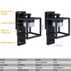 Inowel Outdoor Motion Sensor Wall Light - 650lm GX53 LED Bulb - Modern Wall Sconce - Waterproof - Black