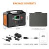 200W Portable Power Station;  FlashFish 40800mAh Solar Generator with 60W 18V ETFE Portable Solar Panel;  Flashfish Foldable Solar Charger - E200+YSP6