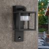 Inowel Outdoor Motion Sensor Wall Light - 650lm GX53 LED Bulb - Modern Wall Sconce - Waterproof - Grey