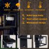 Inowel Outdoor Motion Sensor Wall Light - 650lm GX53 LED Bulb - Modern Wall Sconce - Waterproof - Black