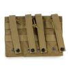 Molle Open Top Double Triple Mag Pouch - Khaki - Triple