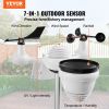 VEVOR 7-in-1 Wi-Fi Weather Station 7 in TFT Display Wireless Outdoor Sensor - Default