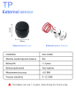 PSD550-14  Solar External Tire Pressure Sensor for 14-Wheel Trucks, RVs, Trailers, Buses, and Engineering Vehicles 6-38 tire digital display Solar USB