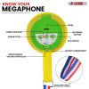 5 Core Megaphone Bullhorn Speaker 15W Mini Battery Power Bull horn w Siren 400 Yard Range - HW 1 - HW 1 YLW