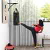 Soozier Heavy Bag Wall Mount Set, Unfilled Punching Bag Hanger with Boxing Gloves for Muay Thai and MMA Training - default