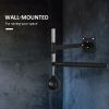 Soozier Wall Mount Reflex Boxing Trainer with 360Â° Rotating Rapid Boxing Bar Punching Ball Black Home Gym Equipment - Black