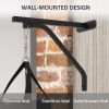 Soozier Heavy Bag Wall Mount Set, Unfilled Punching Bag Hanger with Boxing Gloves for Muay Thai and MMA Training - default