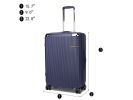 MKF Collection Tulum Large and Extra Large Check-in Spinner with TSA Security Lock by Mia k - Black - Polycarbonate