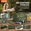 VEVOR Range Bag for 4 Pistols Tactical Gun Range Bag Single Shoulder Strip Green - Green - 37 x 26 x 23 cm
