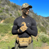 Military-Style Tactical Patch Hat with Adjustable Strap | Breathable and Unisex - Light Camo
