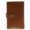 Passport Wallet with RFID Safe Lock - Brown