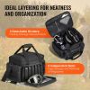 VEVOR Range Bag for 4 Pistols Tactical Gun Range Bag Single Shoulder Strip Black - Black - 37 x 26 x 23 cm