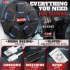 Music Boxing Machine for Adults Durable Wall Mounted Bluetooth Music Punching Machine with 9 Modes Shock Absorbing Pads LED Screen & Included Gloves B
