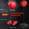 Qaba Punching Bag for Kids w/ Stand & Boxing Gloves, for 5-10 Years | Aosom - default