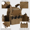 Quick Release Airsoft Weighted Military Breathable Vests - Tan