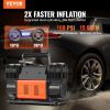 VEVOR 10.6CFM Portable Tire Inflator Dual-Cylinder Air Compressor 12V 150PSI - Default