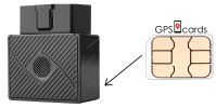 GPS cards for GPS-401D 4G Tracker for Security Vehicles & Small Cars - Default