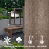 Inowel Motion Sensor Outdoor Wall Porch Light 650Lm 6.5W GX53 LED Bulb Modern Wall Sconce 3000K 36311 - Grey