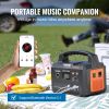 VEVOR Portable Power Station Solar Generator 999Wh 1000W with 12 Charging Ports - Default